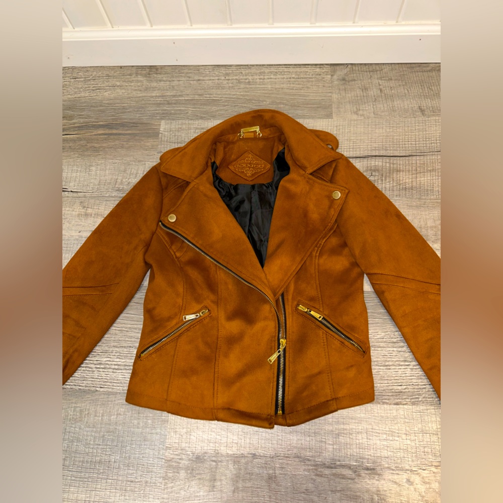 JouJou Suede Moto Jacket Size S